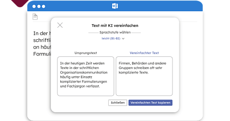 Das Bild stellt einen Screenshot der Übersetzungs-KI dar.